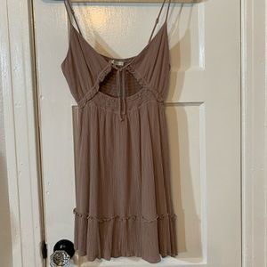 Mauve keyhole swimsuit cover up